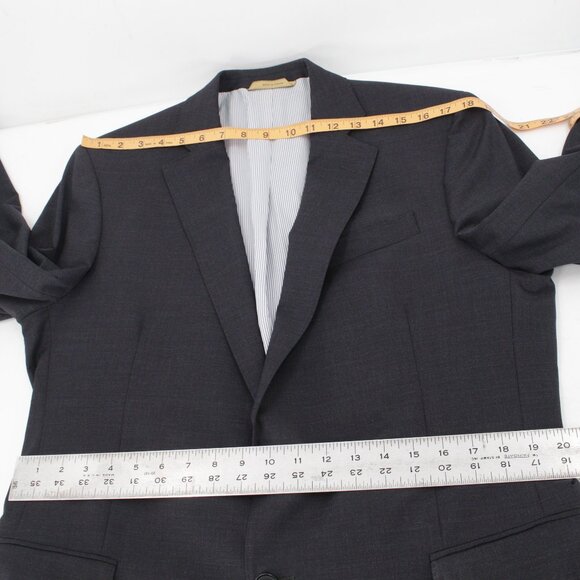 Brooks Brothers Sport Coat Mens 42R Explorer Fitzgerald Fit Business dark gray - Picture 8 of 14